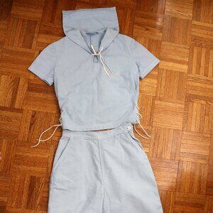 50s / 1950s Vintage White Stag Sailcloth Sailor Two-Piece Set - Light Blue